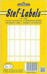 Stef Labels 960Stück Klebeetiketten in Weiß Farbe 12x40mm