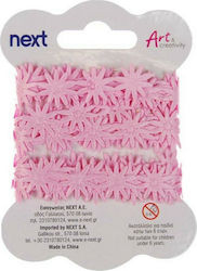 Next Stoff Band Blumen Rosa 3meters mit Breite ...
