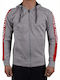 Jack & Jones Men's Sweatshirt Jacket with Hood and Pockets Light Grey Melange