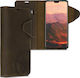 Kalibri Suede Brieftasche Leder Braun (Huawei Mate 30 Pro)