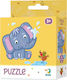 Kinderpuzzle Ελέφαντας für 3++ Jahre 16pcs Dodo