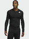 adidas Techfit Ανδρική Ισοθερμική Μακρυμάνικη Μπλούζα Compression Μαύρη