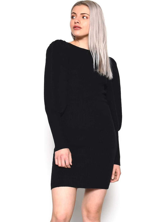 Glamorous Mini Dress Knitted Black