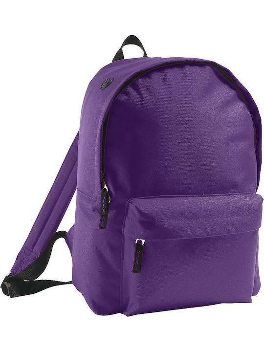 Sol's Rider Dark Purple School Bag Backpack Junior High-High School in Purple color