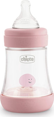 Chicco Plastic Bottle Perfect Anti-Colic with Silicone Nipple for 0+, 0+ m, months Pink 150ml 1pcs