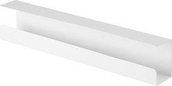 Value Canal de Cablu din Metal Organizator pentru cabluri (Montaj sub birou) din oțel Alb 0.6m