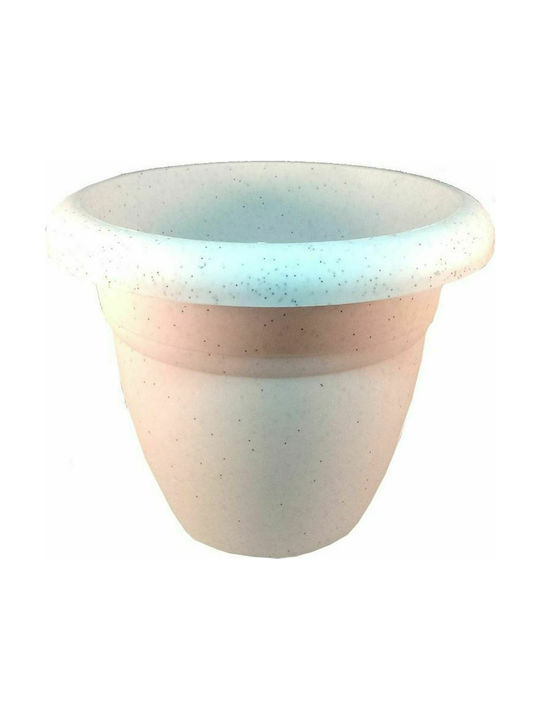 Micplast No 86 Flower Pot 43x36cm in White Color