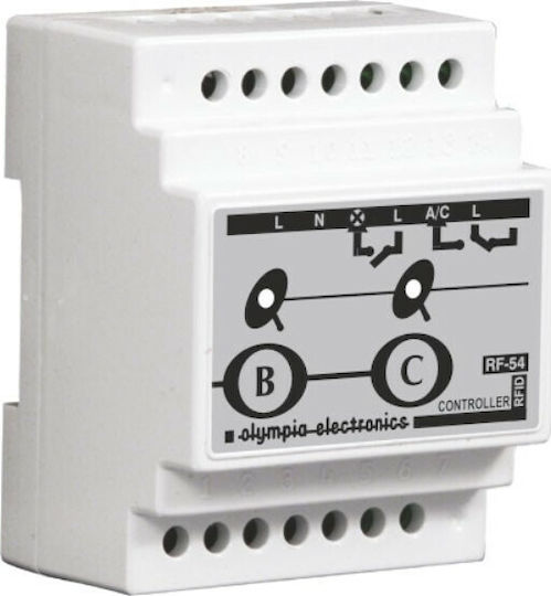 Olympia Electronics RF-54/A Διακόπτης Ράγας Ελέγχου Κλειδαριάς, Φωτισμού & Κλιματισμού 230V 5A