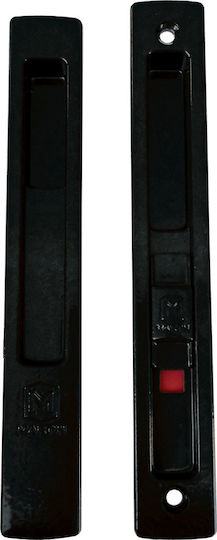 Martin Lock for Sliding Aluminum Doors Black