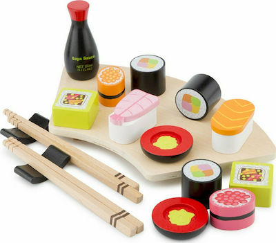 New Classic Toys Cooking Toy / Kitchen Utensils Σετ Σούσι made of Wood for 3+ Years Old 9pcs