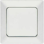 Yaweitai 1 Recessed Electrical Lighting Wall Switch with Frame Basic White