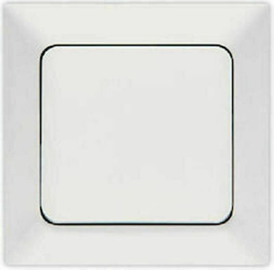 Yaweitai 1 Recessed Electrical Lighting Wall Switch with Frame Basic White