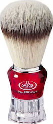 Omega Hi Brush Πινέλο Ξυρίσματος Κόκκινο με Συνθετική Τρίχα