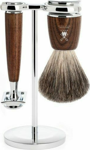 Muhle S81H 220SR Brown Shaving Set with Synthetic Bristle 21mm