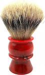 Yaqi Shaving Silvertip Red Resin Handle Shaving Brush with Badger Hair Bristles 24mm Red