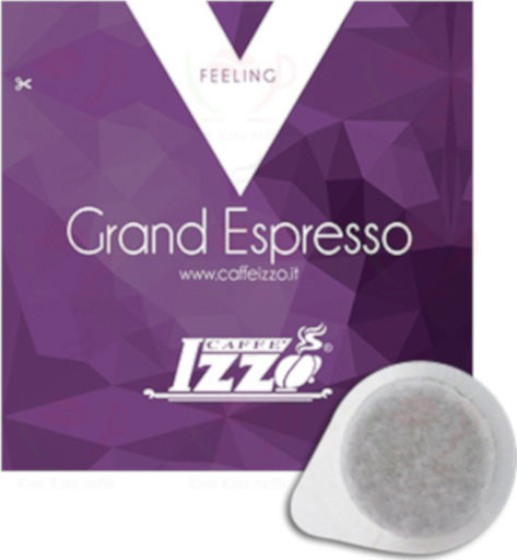 Izzo Kapseln Espresso Grand Kompatibel mit Maschine E.S.E. Pod 150Mützen