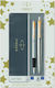 Jotter CR Duo Pen Set Ballpoint Medium with Fountain Pen Medium made of Steel Silver in a case