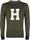 Tommy Hilfiger Men's Long Sleeve Sweater Green