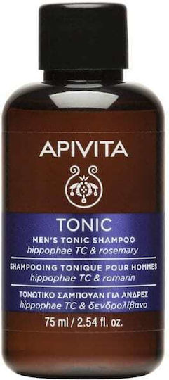 Apivita Men's Tonic Hippophae TC & Rosemary Σαμπουάν κατά της Τριχόπτωσης για Όλους τους Τύπους Μαλλιών 75ml