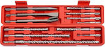 Kraft & Dele Set of 12 Drills Carbide with SDS Plus Shank for Masonry