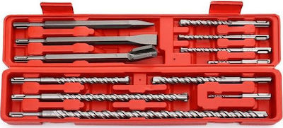 Kraft & Dele Set of 12 Drills Carbide with SDS Plus Shank for Masonry