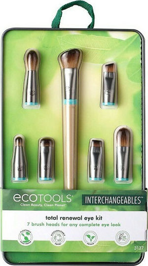 EcoTools Σετ με Πινέλα Μακιγιάζ από Συνθετική Τρίχα Total Renewal Eye 7τμχ
