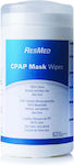 ResMed Μαντηλάκια Καθαρισμού για Μάσκες CPAP - BiPAP Χωρίς Αλκοόλες 62τμχ