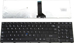 Keyboard for Toshiba Toshiba R850 with Frame Greek (GR) Black (R950)