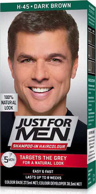 Just For Men Shampoo In Haircolour Vopsea Temporară H-45 maro închis