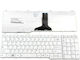 Keyboard for Toshiba Satellite C660 with Frame English (US) White