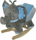 KBC Toys Schaukelspielzeug Elefant für 18++ Monate mit Geräuschen Gray
