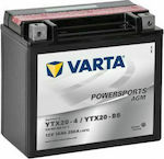 Varta Μπαταρία Μοτοσυκλέτας Powersports AGM YTX20-4/YTX20-BS με Χωρητικότητα 18Ah