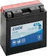 Exide AGM Motorradbatterie YT14B-BS 190A mit Kapazität 12Ah
