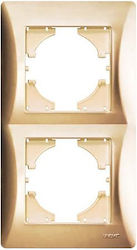 Lineme Hseries Schalterrahmen 2-fach Vertikale ...