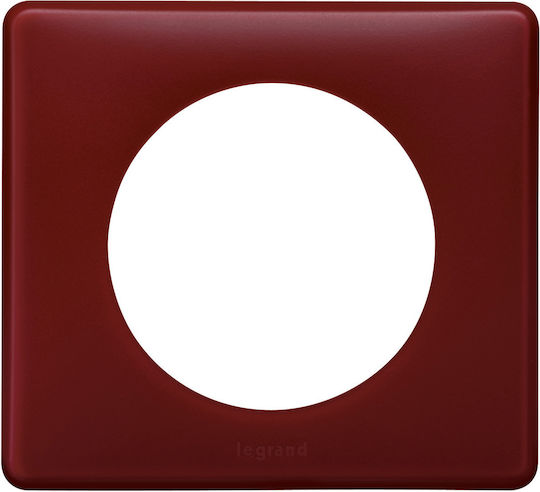 Legrand Celiane Switch Frame 1 Position Vertical Installation in Burgundy Color 066751
