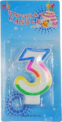 Next Geburtstagskerze Nummer "3" Bunt 35102-03---2