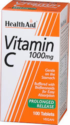 Health Aid Vitamin C Βιταμίνη 1000mg 100 φυτικές κάψουλες