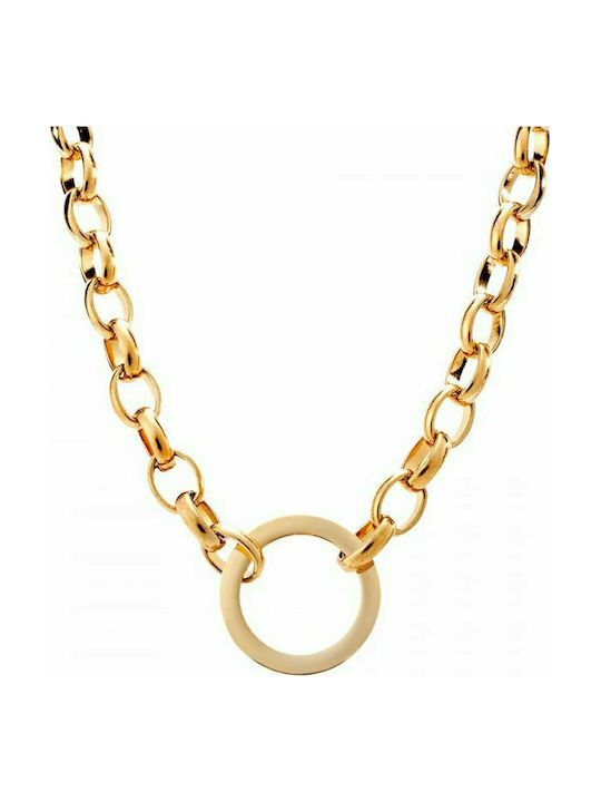 Puppis Necklace Geometric from Gold Plated Steel