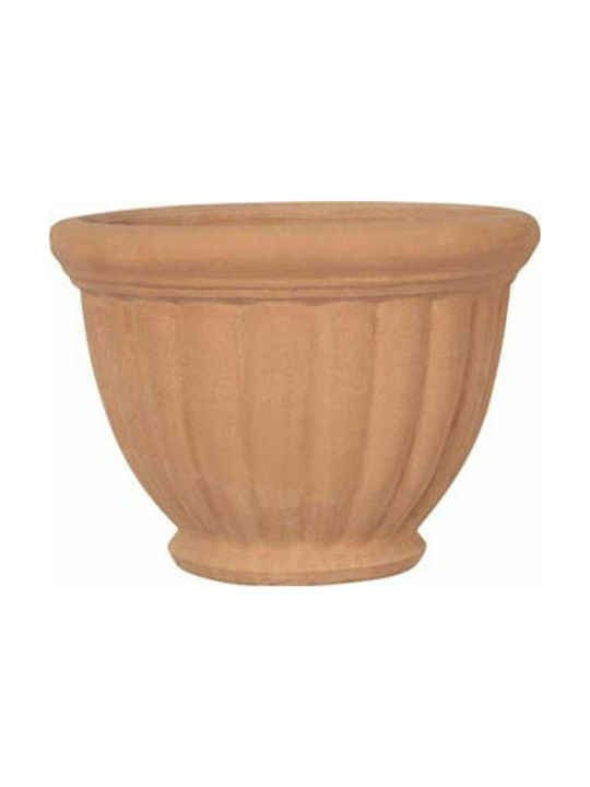 Esteras Bresso 45 Terraneo Flower Pot in Brown Color 700058