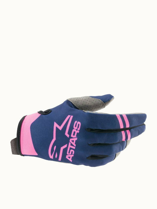 Alpinestars MX Radar Summertime Μotocross Gloves Blue