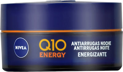 Nivea Q10 Energy Moisturizing Night Cream Suitable for All Skin Types with Vitamin C 50ml