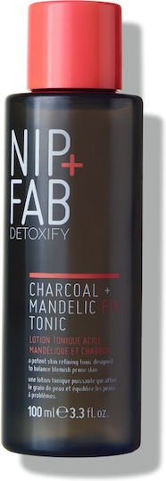 Nip+Fab Detoxify Charcoal + Mandelic Fix Υγρό Τόνωσης Προσώπου 100ml