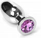 Kiotos Jewel Πρωκτική Σφήνα Medium Silver/Pink ...