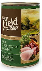 Sam's Field Canned Wet Dog Food with Carrot and Chicken 1 x 400gr