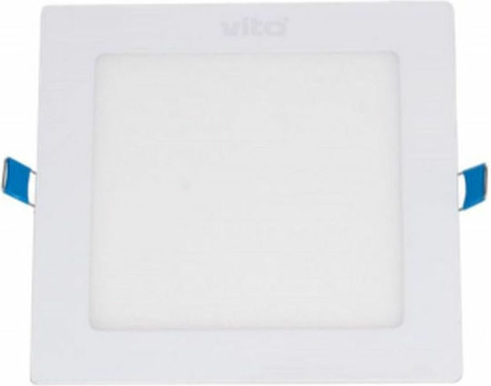 Vito Platz Vertieft LED Panel 18W mit Kaltweiß Licht 6000K