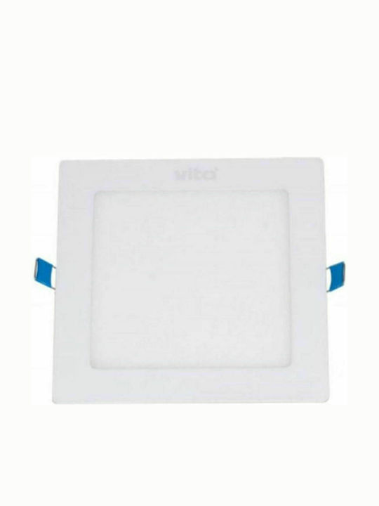 Vito Τετράγωνο Χωνευτό LED Panel 24W με Ψυχρό Λευκό Φως 6000K 30x30εκ.