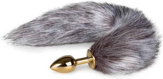 Easytoys Fox Tail Plug No 5 Anal Plug Gold 7cm