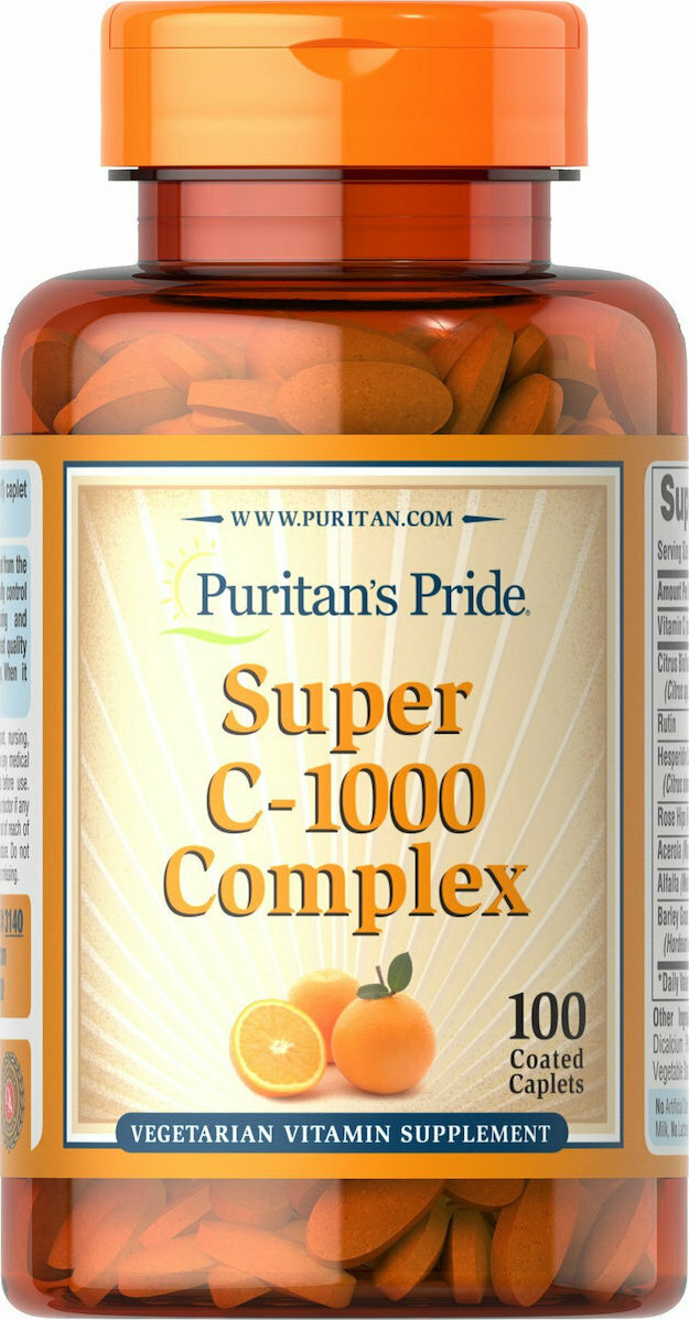 Puritan's Pride Super Vitamin C1000 Complex 100 κάψουλες Skroutz.gr