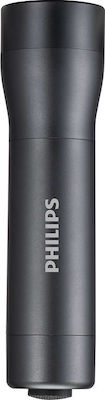 Philips Flashlight LED Waterproof IPX4 with Maximum Brightness 170lm 4000 Series Black