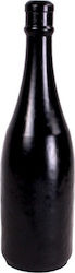 All Black Champagne Bottle Medium Πρωκτικό Dildo Medium Μαύρο 34.5cm